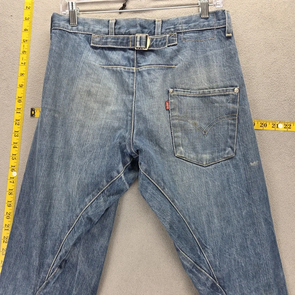 Vintage Levis Engineered Jeans Mens 30x30 Blue Buckle Back One Pocket Twisted
